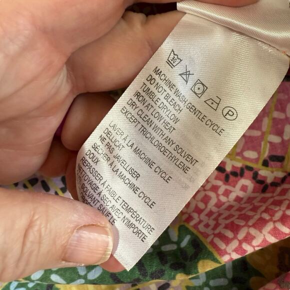 NWT FARM RIO Beaded Macaws Puff Sleeve Midi Dress Large Colorful Resortwear - Picture 5 of 8